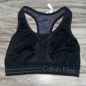 Calvin Klein small black/grey sports bra